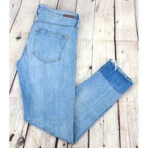 PILCRO and the LETTERPRESS Anthropologie Women's EM Raw Hem Distressed‎ Jeans 25